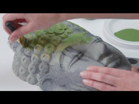 DIY Faux Concrete and Moss Painted Finishes!