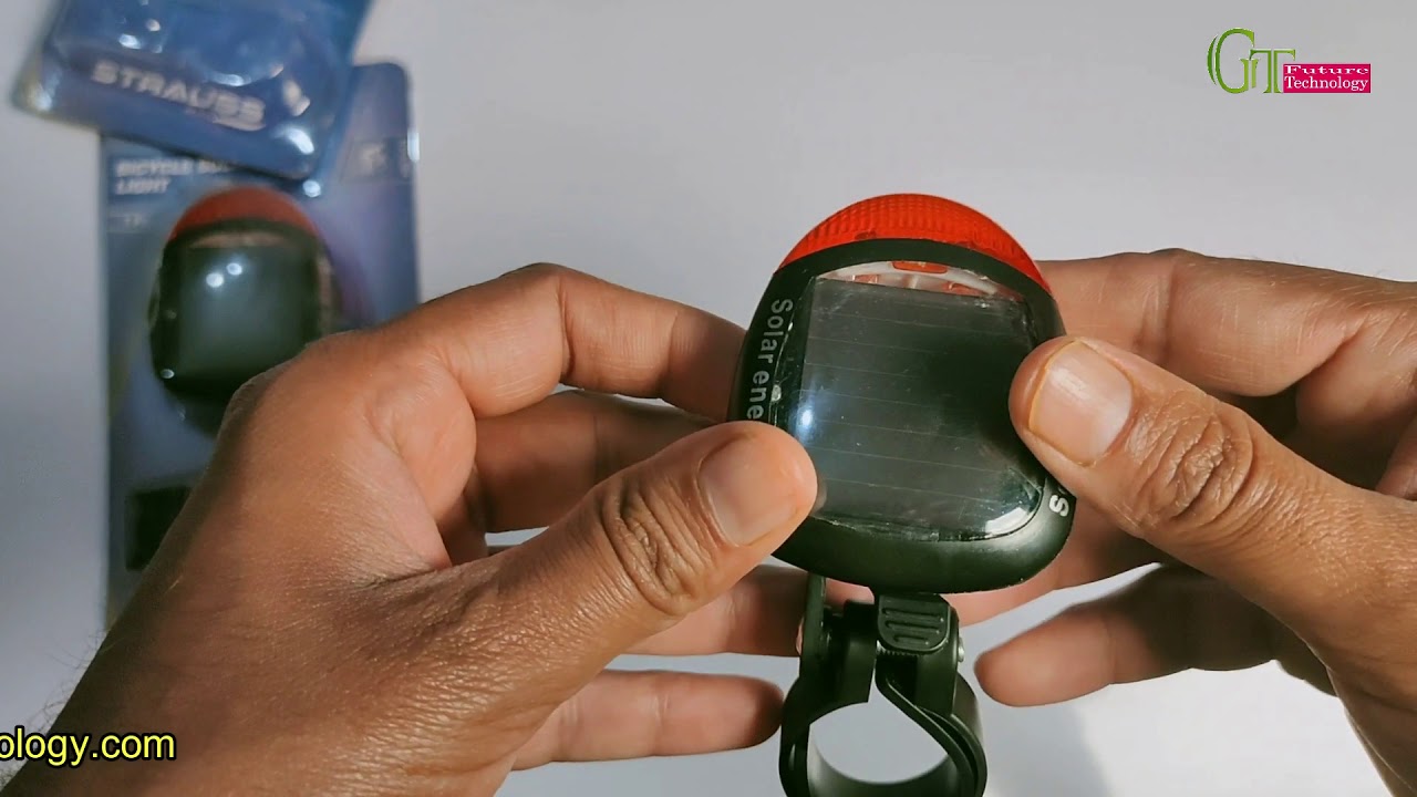 रात्रि का साथी Strauss solar LED Tail light for bike& bicycle unboxing review