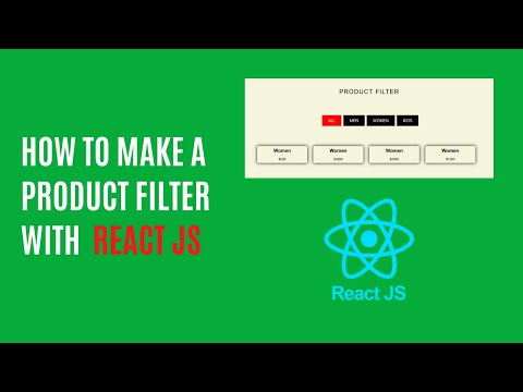 How to Create a Product Filter with React JS | React JS Tutorials