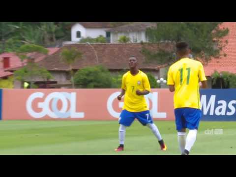 Confira os gols do primeiro amistoso entre Brasil Sub-17 3 x 4 Inglaterra, na Granja Comary