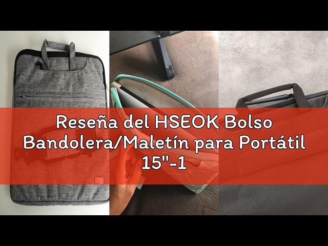 Vídeo relacionado con HSEOK Bolso Bandolera/Maletín para Portátil 15"-16", Funda Protectora Laptop Sleeve Dura y Impermeable para 15" 16" MacBook Pro, 15"-15.6"-16" HP ASUS Acer Lenovo DELL Notebook,B02F01