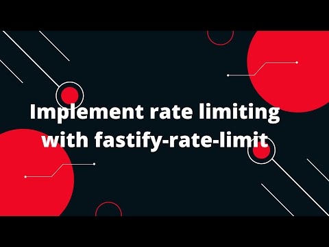 Video thumbnail: Rate Limiting Demystified, implementing Fastify rate limiting for Node.js APIs