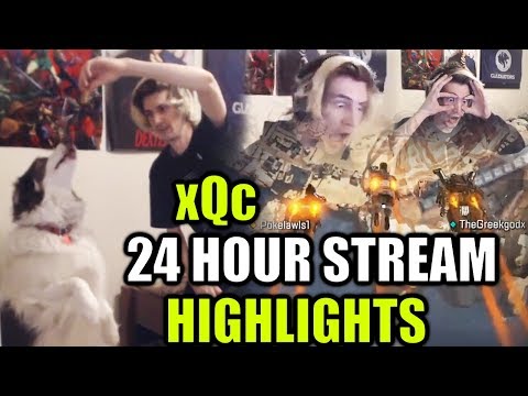 xQc 24 Hour Stream Highlights! Best and Funny Moments!