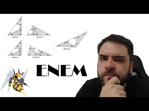 ENEM/2016 Pretende-se construir um mosaico com o formato de um triângulo retângulo, dispondo-se de