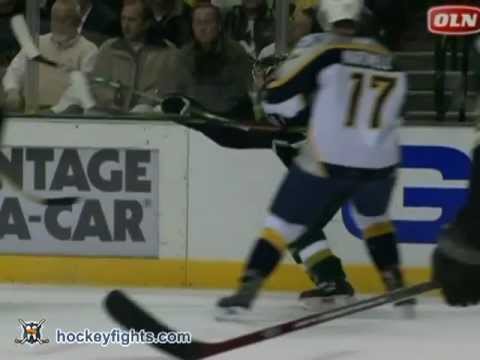 Scott Hartnell vs Stephane Robidas Feb 6, 2006