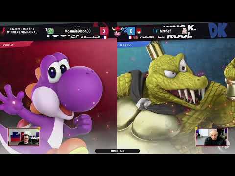 MINISH 5.5 SSBU - Vasto (Yoshi) VS Scyro (King K. Rool) - Loser Round 6