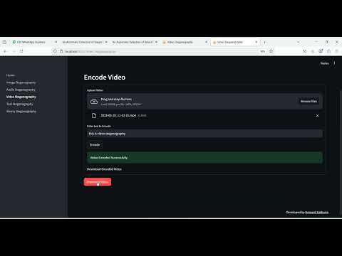 Video Steganography in Python Projects