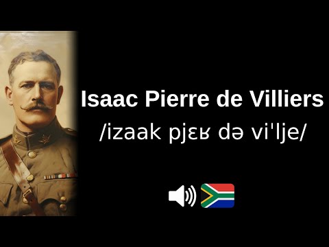 How to pronounce 'Isaac Pierre de Villiers' (CORRECTLY!)