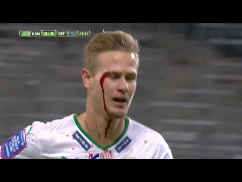 Israelsson nickar i ribban - och slås blodig - TV4 Sport