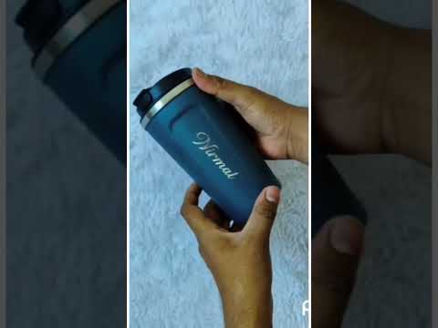 STAINLESS STEEL VACCUM INSULATED COFFEE MUG WITH TEMPERATURE