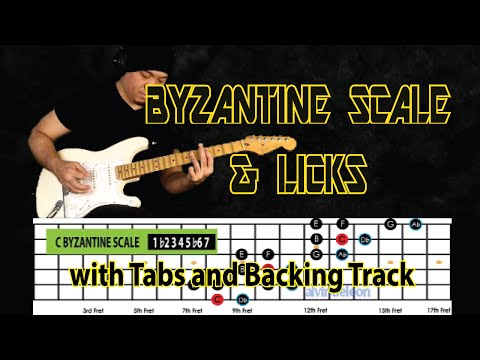 EXOTIC SCALES - Byzantine Scale The Double Harmonic Major Guitar Licks with Tabs and Backing Track