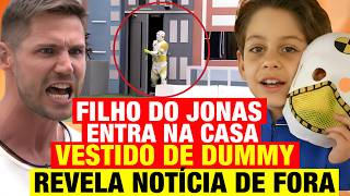 BBB 26 - Filho do Jonas ENTRA na casa VESTIDO DE DUMMY! Revela NOTÍCIA DE FORA! *