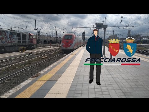 Roma Termini, odjazd pociągu "Frecciarossa" 9514 do Torino Porta Nuova