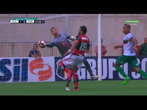 Bela defesa de coragem contra do Flamengo em 18/03/2018