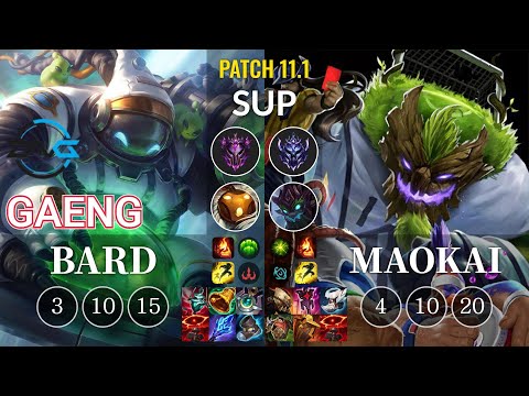 DFM Gaeng Bard vs Maokai Sup - KR Patch 11.1