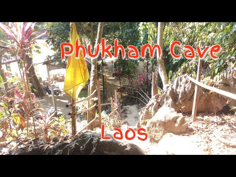 LAOS: CAVERNA INCRÍVEL EM VANG VIENG | Lagoa Azul e Caverna Phu Kham