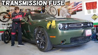 DODGE CHALLENGER TRANSMISSION CONTROL MODULE FUSE LOCATION REPLACEMENT, TCM FUSE