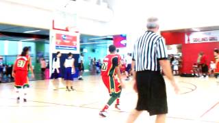 Kane Harrell #9 nice dime to Maleek Lloyd #25 for a clean shot