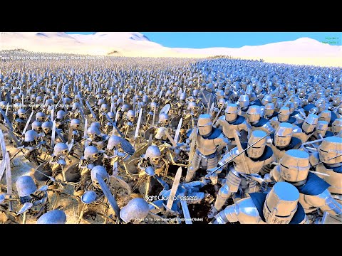 25,000 Skeleton Zombies vs 4000 Heavy Knight Ultimate Epic Battle Simulator