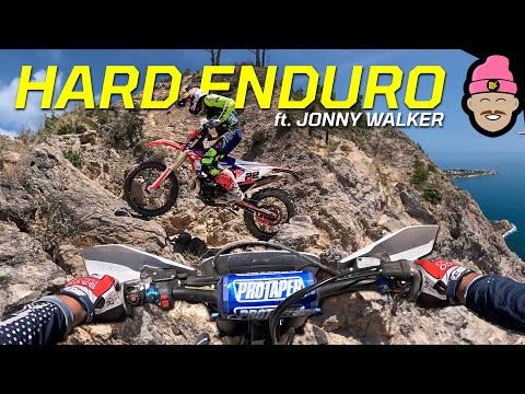 HILL CLIMB BATTLE WITH JONNY WALKER | HARD ENDURO POV