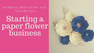 Making money from a paper flower business
