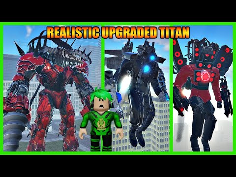 GG! Aku Berhasil Dapatkan Semua Titan Upgrade Di Dunia Skibid Toilet Super Realistic