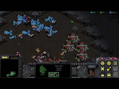 StarCraft Remastered Gameplay - Rebel Yell Campaign Mission 8: The Big Push