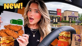 Eating NEW Fast Food Menu Items For 24 HOURS!