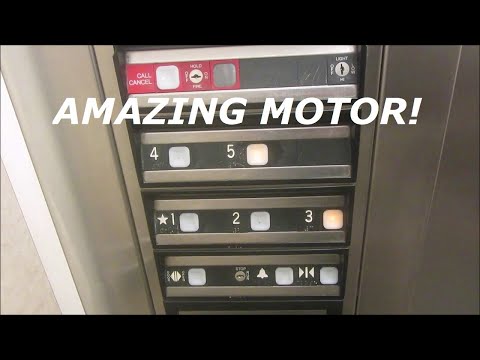 Amazing motor!  Dover Impulse hydraulic elevator (Center) at Murphy hall, KU, Lawrence KS