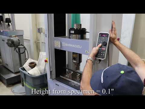 Shimatzu 3 Point Bending Test