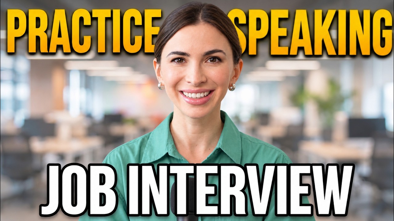 Shadowing English Speaking Practice: Job interview in English