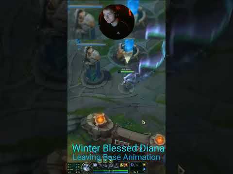 Winter Blessed Diana leaving Base Animation - Zoomed in view #shorts