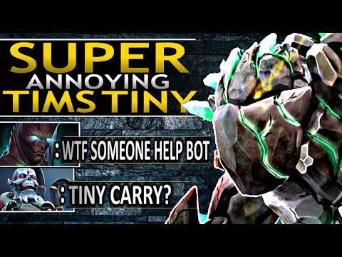 TNC TIMS - SUPER ANNOYING TINY+DARK SEER COMBO!! DOTA 2 7.26c GAMEPLAY.