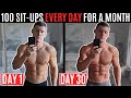 I did 100 sit-ups every day for a month and this is what happened...