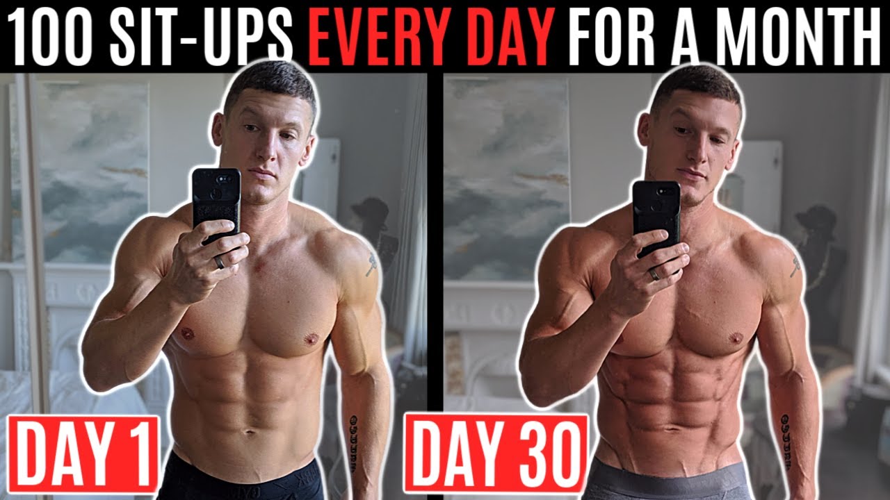 I did 100 sit-ups every day for a month and this is what happened... thumnail