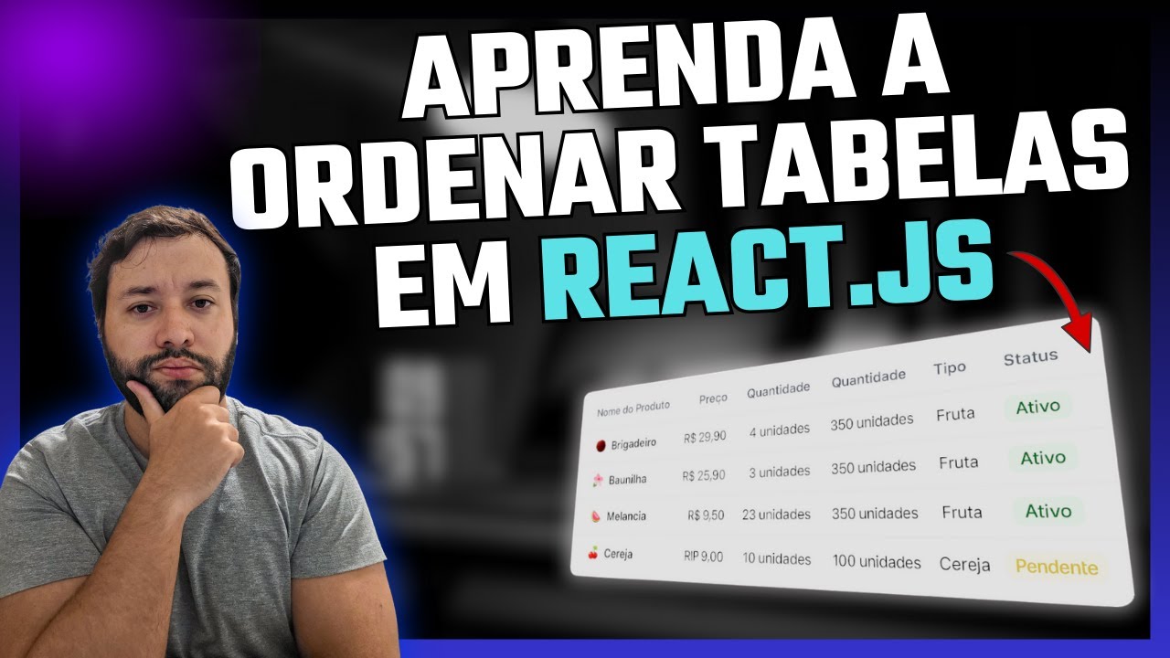 Como Ordenar Tabelas em React