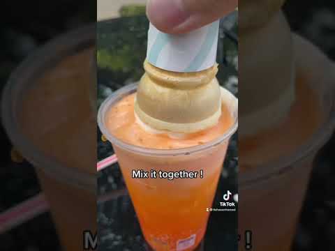 Ice cream in orange soda hack (McDonald’s hack)