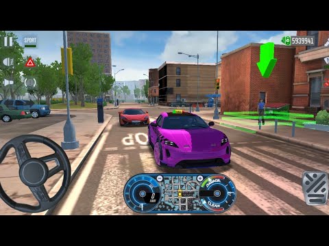 Taxi SIM 2022 | Porsche Taycan Cross Turismo Driving Miami City Driving Car Android Gameplay