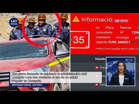 Escándalo en Cochabamba: Gobernador utilizó vehículo robado en Chile