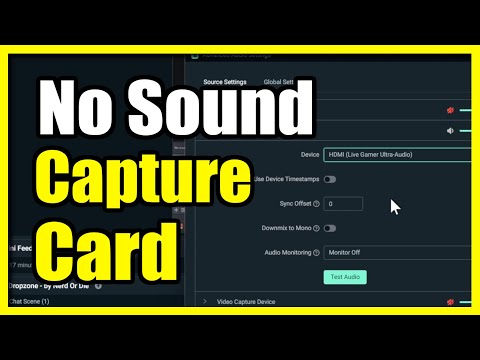 How to Fix No Sound with Capture Card in OBS (Add Capture Card)