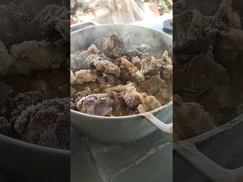 Como fazer carne de porco frita = Receita da Maria Água Azul do Norte