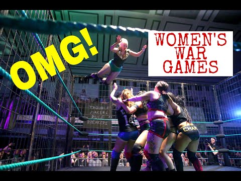 WOMEN'S WAR GAMES STEEL CAGE - FREE MATCH!