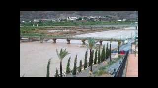 preview picture of video 'Lluvias - Gota Fría - Arboleas, Almería, Spain - Rio Almanzora - 28 Sept 2012'