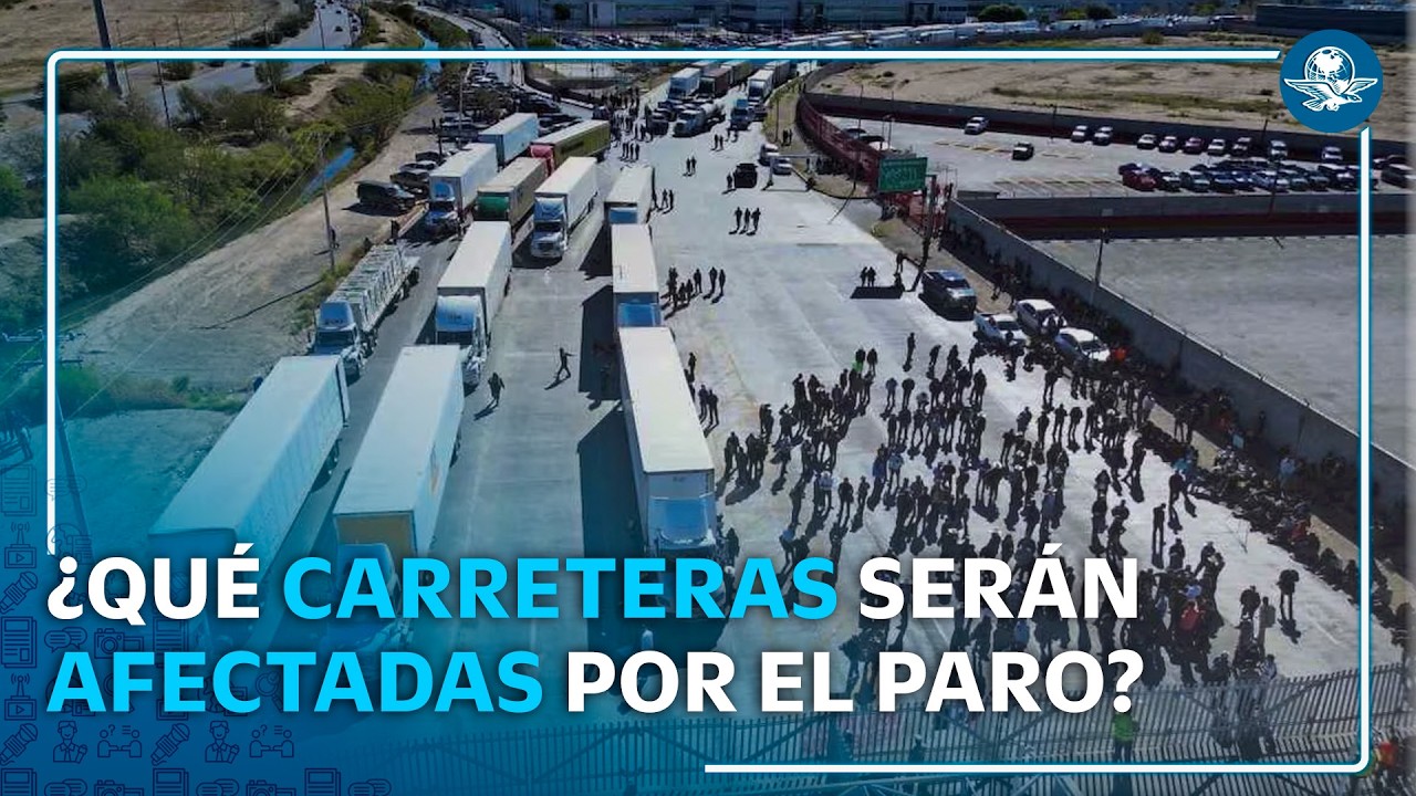 Vialidades cerradas por posible paro nacional de transportistas