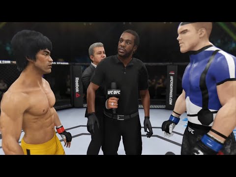 Bruce Lee vs. Stryker Mortal Kombat  (EA sports UFC 3)