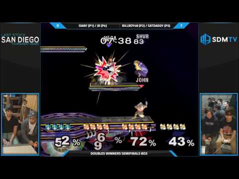 LSSD 87 - Sway & Jr. (Blue) vs. billyboy48 & satdaddy (Red) - SSBM Winners Semis - Smash Melee