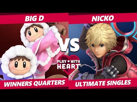 Play With Heart SSBU - DEM | Nicko (Shulk) Vs CACAW | Big D (Ice Climbers) Smash Ultimate W Quarters
