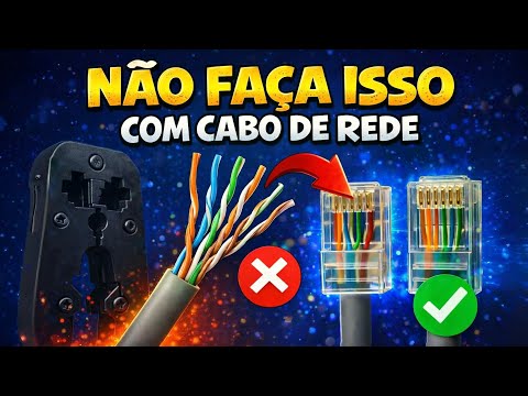 Não Crimp Cabo de Rede Fora do Padrão! Entenda o Motivo