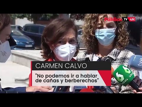 Carmen Calvo reconoce la derrota "sin ambages" del PSOE