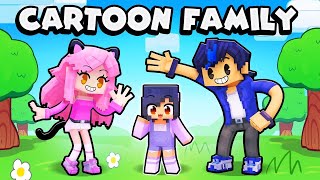 Adopted By the CARTOON FAMILY in Minecraft!